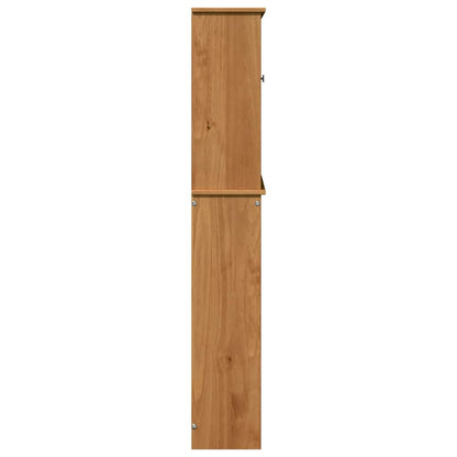 vidaXL Toilet Cabinet VIGO Brown and Honey Brown 60 x 27 x 161 cm