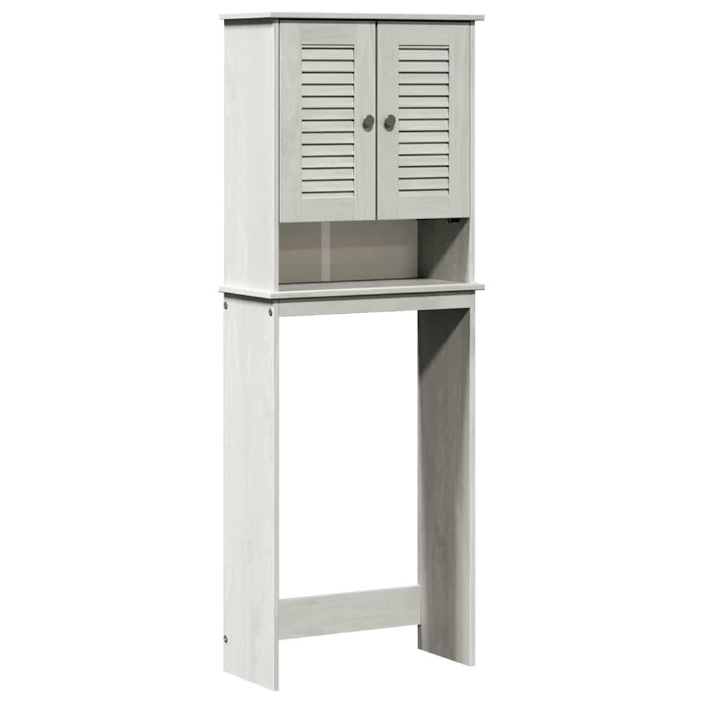 vidaXL Toilet Cabinet VIGO White and Antique White 60 x 27 x 161 cm