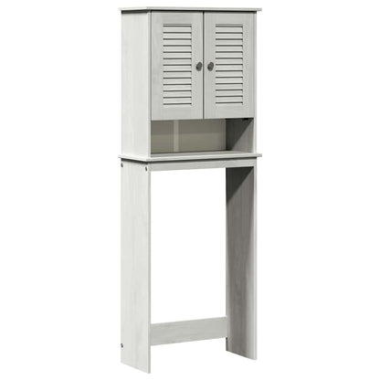 vidaXL Toilet Cabinet VIGO White and Antique White 60 x 27 x 161 cm