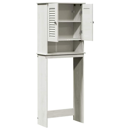 vidaXL Toilet Cabinet VIGO White and Antique White 60 x 27 x 161 cm
