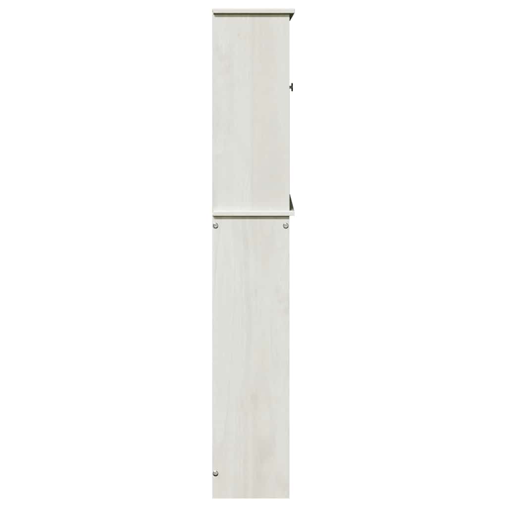 vidaXL Toilet Cabinet VIGO White and Antique White 60 x 27 x 161 cm