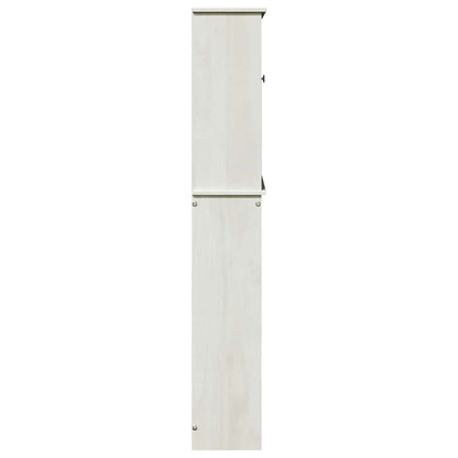 vidaXL Toilet Cabinet VIGO White and Antique White 60 x 27 x 161 cm