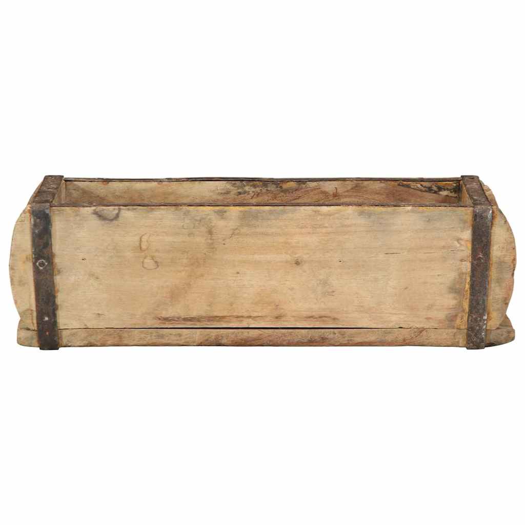 vidaXL Tray with Storage Brown 30 x 15 x 9 cm Solid Reclaim Wood