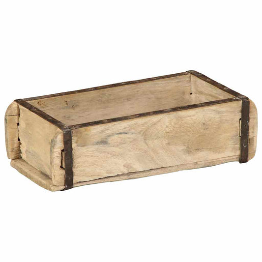 vidaXL Tray 4 pcs Brown 30 x 15 x 9 cm Solid Reclaim Wood