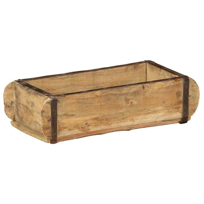 vidaXL Tray 4 pcs Brown 30 x 15 x 9 cm Solid Reclaim Wood