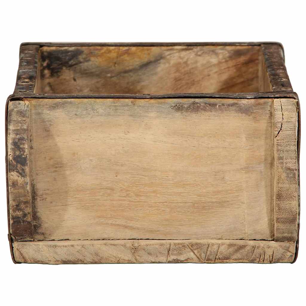 vidaXL Tray 4 pcs Brown 30 x 15 x 9 cm Solid Reclaim Wood