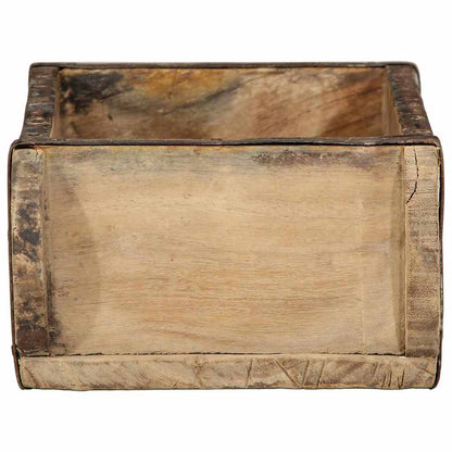 vidaXL Tray 4 pcs Brown 30 x 15 x 9 cm Solid Reclaim Wood