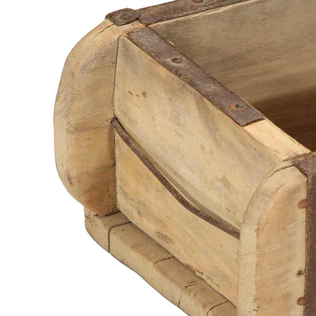 vidaXL Tray with Storage 4 pcs Brown 57 x 15 x 9 cm Solid Reclaim Wood