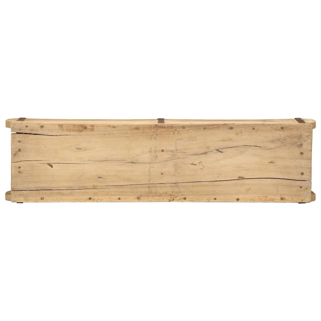 vidaXL Tray with Storage 4 pcs Brown 57 x 15 x 9 cm Solid Reclaim Wood