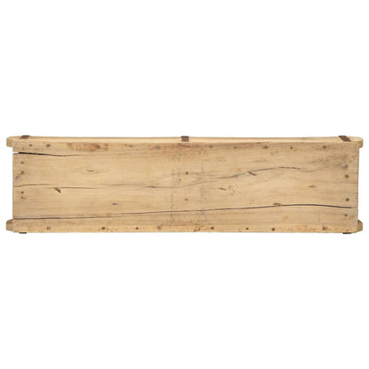 vidaXL Tray with Storage 4 pcs Brown 57 x 15 x 9 cm Solid Reclaim Wood