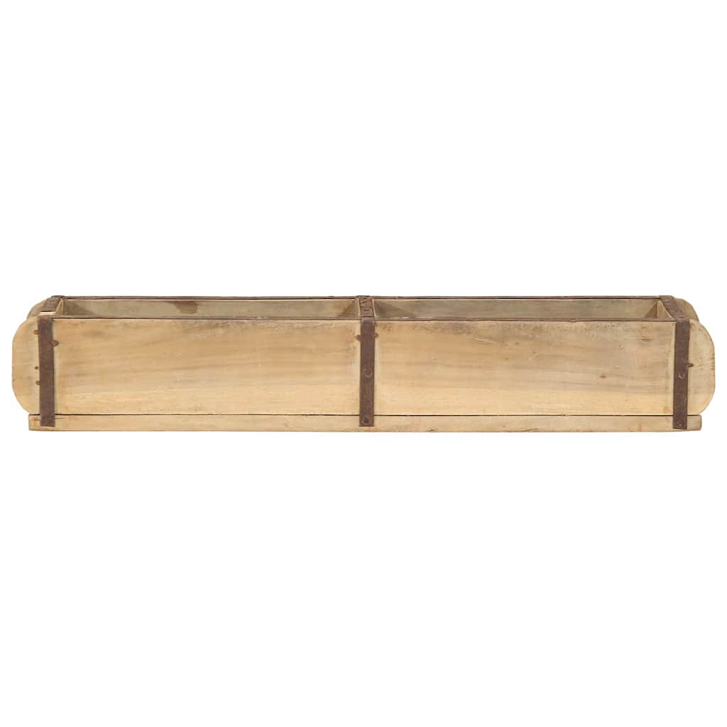 vidaXL Tray with Storage 4 pcs Brown 57 x 15 x 9 cm Solid Reclaim Wood