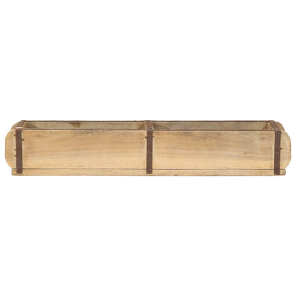 vidaXL Tray with Storage 4 pcs Brown 57 x 15 x 9 cm Solid Reclaim Wood