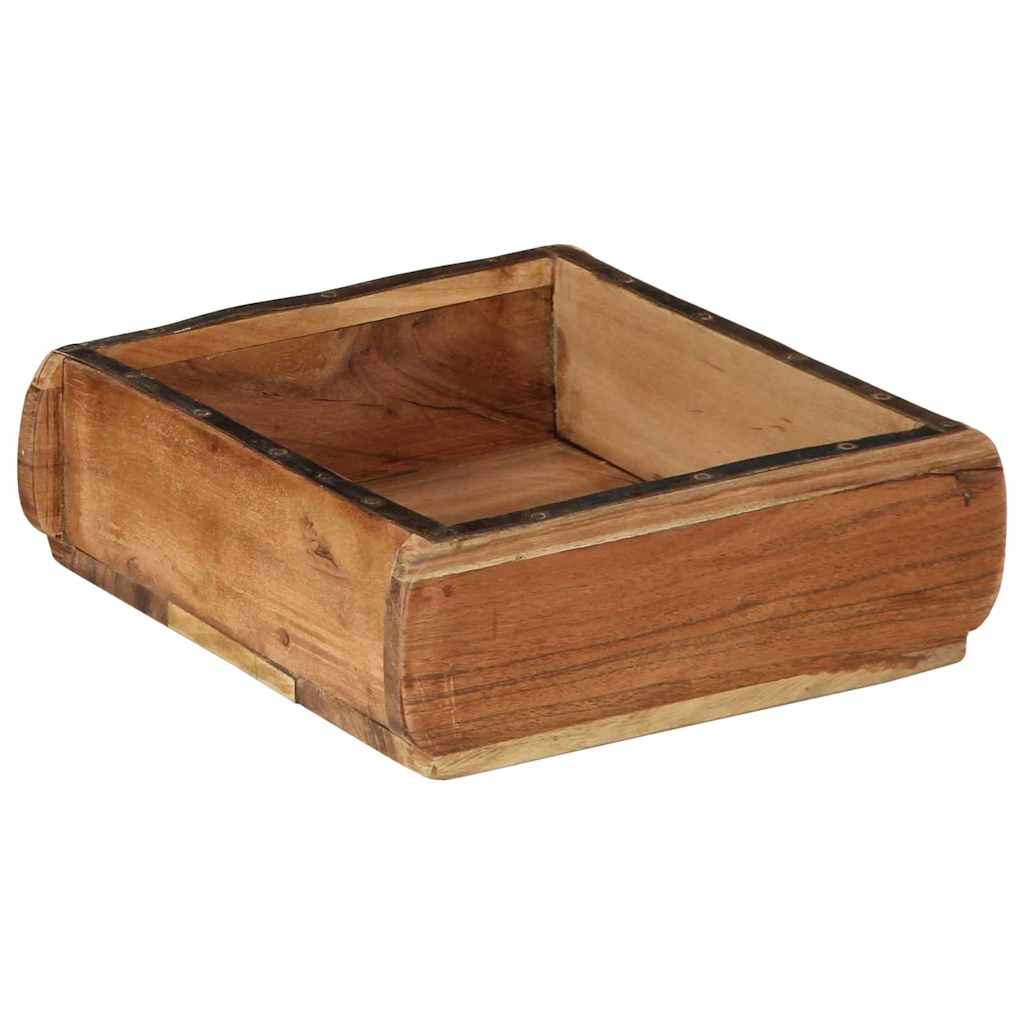 vidaXL Tray 2 pcs Brown 29 x 31 x 10 cm Solid Reclaim Wood