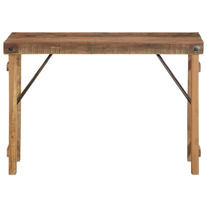 vidaXL End Table Brown 110 x 35 x 76 cm Solid Reclaim Wood