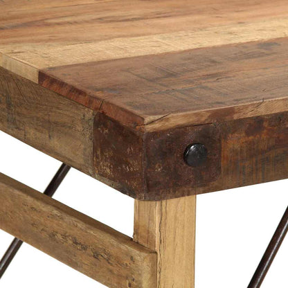 vidaXL Dining Table Brown 110 x 55 x 76 cm Solid reclaimed wood