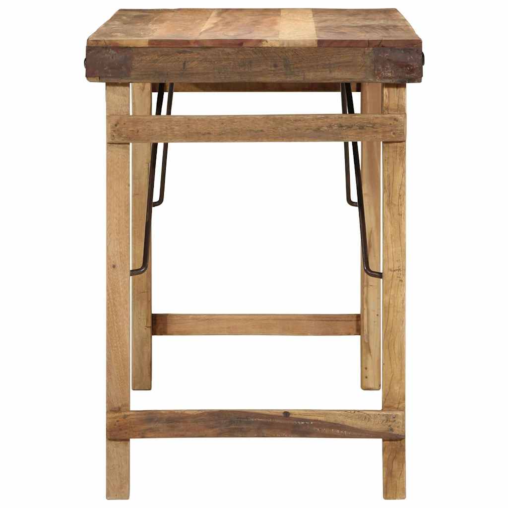 vidaXL Dining Table Brown 110 x 55 x 76 cm Solid reclaimed wood