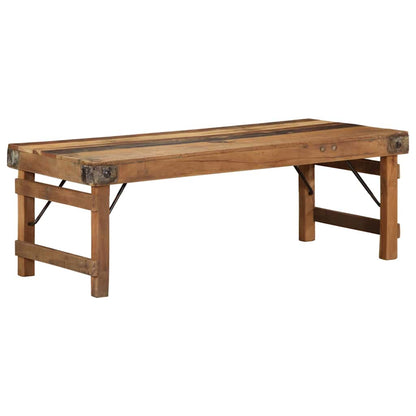 vidaXL Coffee Table Brown 110 x 55 x 40 cm Solid reclaimed wood