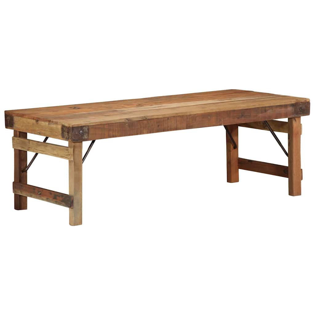 vidaXL Coffee Table Brown 110 x 55 x 40 cm Solid reclaimed wood