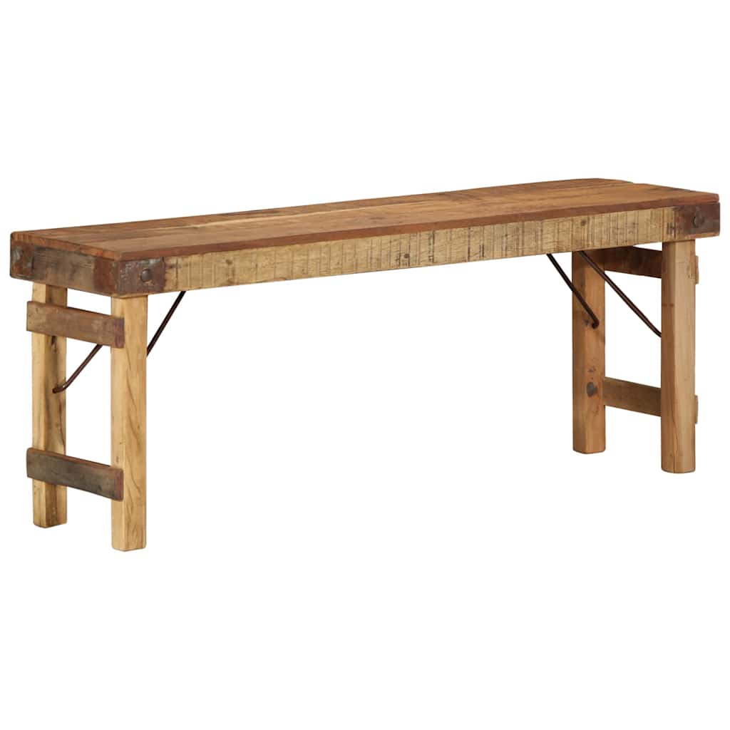 vidaXL Bench Natural 110 x 35 x 46 cm Reclaimed Old Wood
