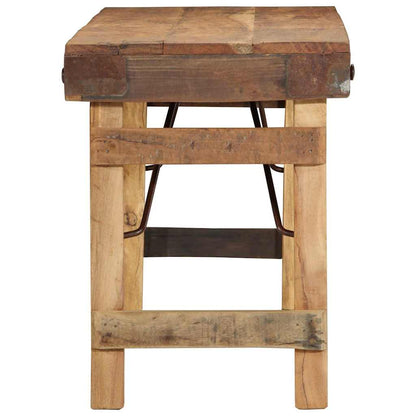 vidaXL Bench Natural 110 x 35 x 46 cm Reclaimed Old Wood