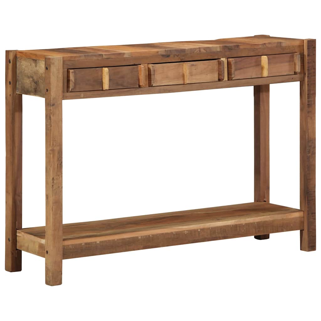 vidaXL Console Table Brown 107 x 33 x 76 cm Solid Reclaim Wood