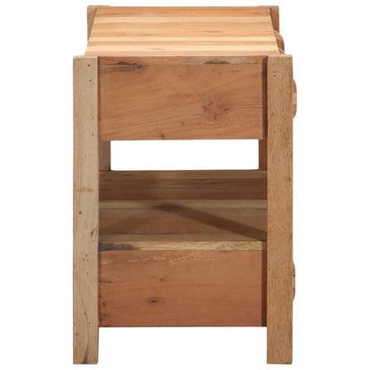 vidaXL TV Cabinet with Drawer Brown 83 x 33 x 46 cm Solid Reclaim Wood