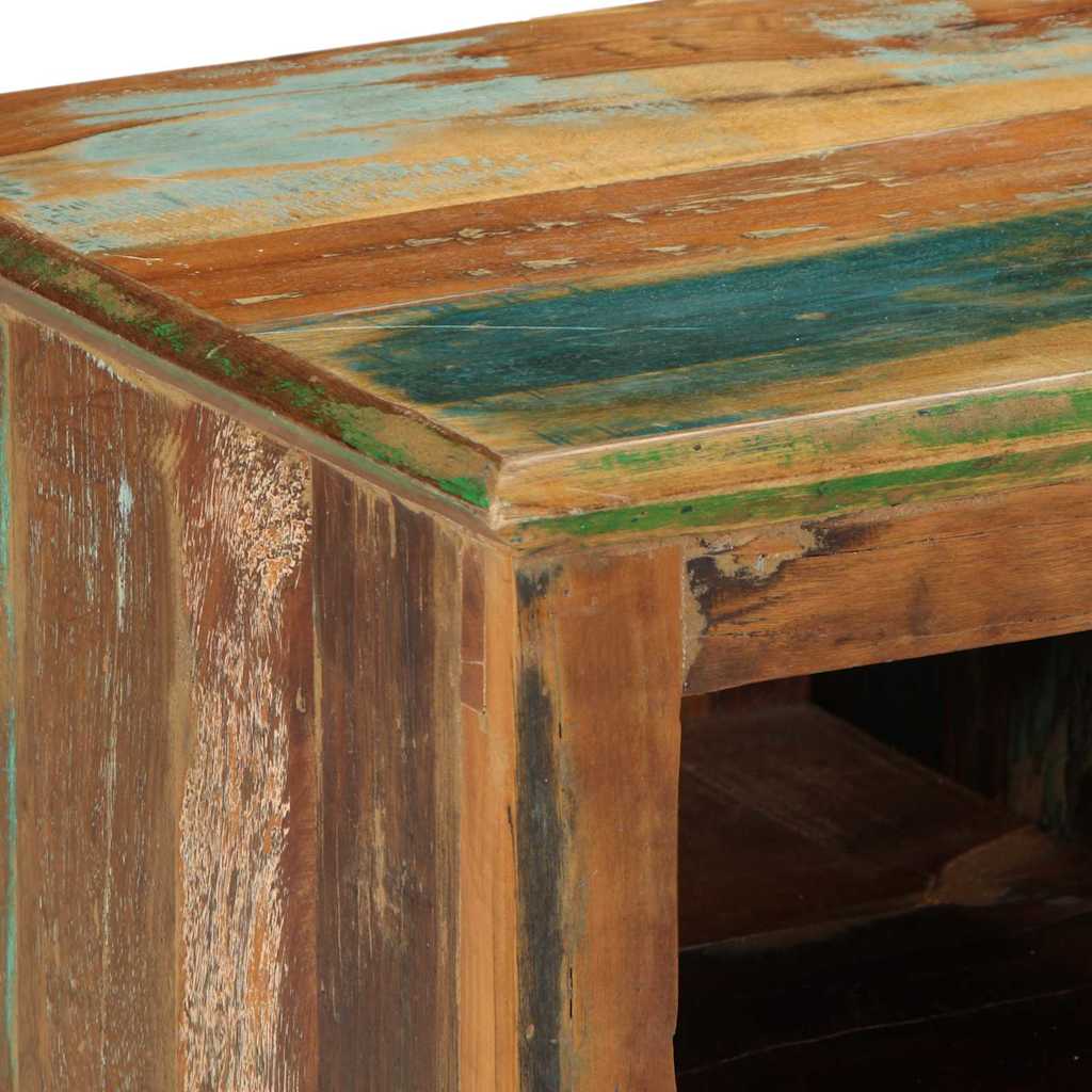 vidaXL Shoe Cabinet Brown 110 x 35 x 40 cm Solid Reclaim Wood