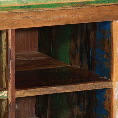 vidaXL Shoe Cabinet Brown 110 x 35 x 40 cm Solid Reclaim Wood