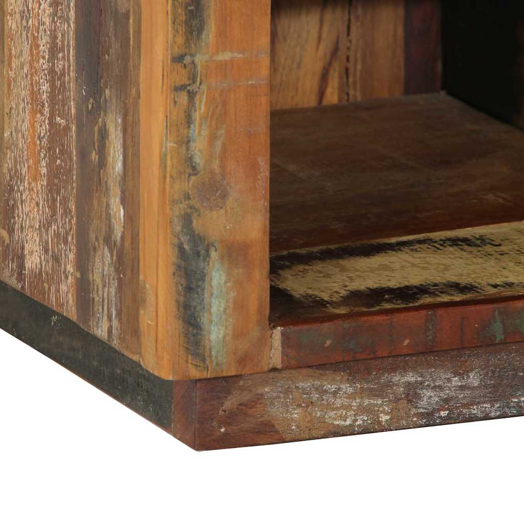 vidaXL Shoe Cabinet Brown 110 x 35 x 40 cm Solid Reclaim Wood