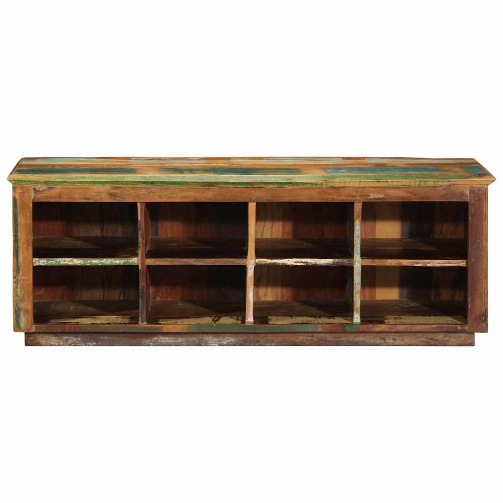 vidaXL Shoe Cabinet Brown 110 x 35 x 40 cm Solid Reclaim Wood