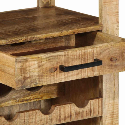 vidaXL Kitchen Trolley Brown 55 x 40 x 80 cm Solid Mango Wood