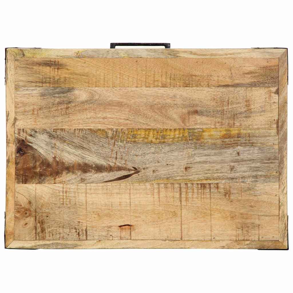vidaXL Kitchen Trolley Brown 55 x 40 x 80 cm Solid Mango Wood