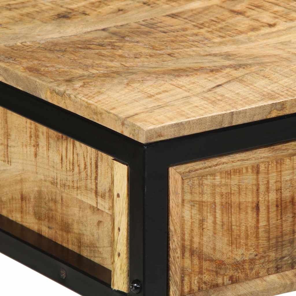 vidaXL Writing Desk Brown 105 x 50 x 75 cm Solid Mango Wood and Metal