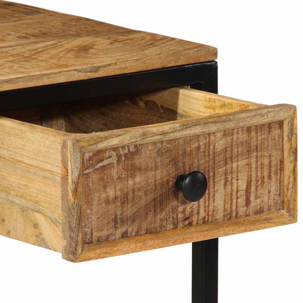 vidaXL Writing Desk Brown 105 x 50 x 75 cm Solid Mango Wood and Metal