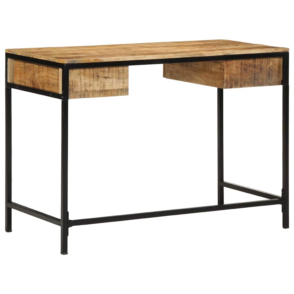 vidaXL Writing Desk Brown 105 x 50 x 75 cm Solid Mango Wood and Metal
