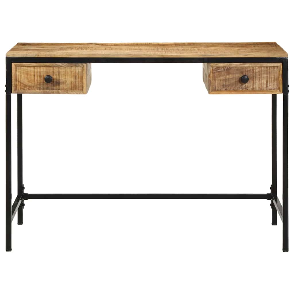 vidaXL Writing Desk Brown 105 x 50 x 75 cm Solid Mango Wood and Metal