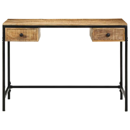 vidaXL Writing Desk Brown 105 x 50 x 75 cm Solid Mango Wood and Metal