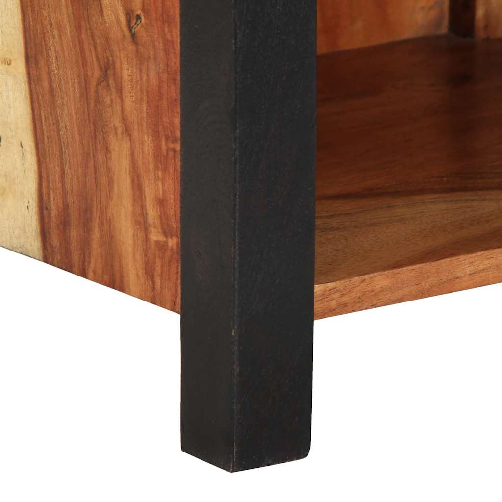 vidaXL Bedside Cabinet Brown 40 x 35 x 50 cm Solid Acacia Wood