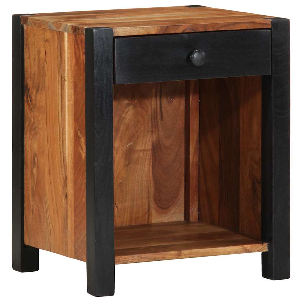 vidaXL Bedside Cabinet Brown 40 x 35 x 50 cm Solid Acacia Wood