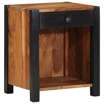 vidaXL Bedside Cabinet Brown 40 x 35 x 50 cm Solid Acacia Wood
