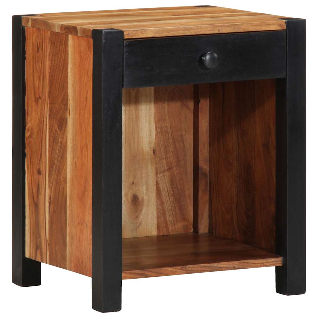 vidaXL Bedside Cabinet Brown 40 x 35 x 50 cm Solid Acacia Wood