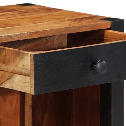 vidaXL Bedside Cabinet 2 pcs Brown 40 x 35 x 50 cm Solid Acacia Wood