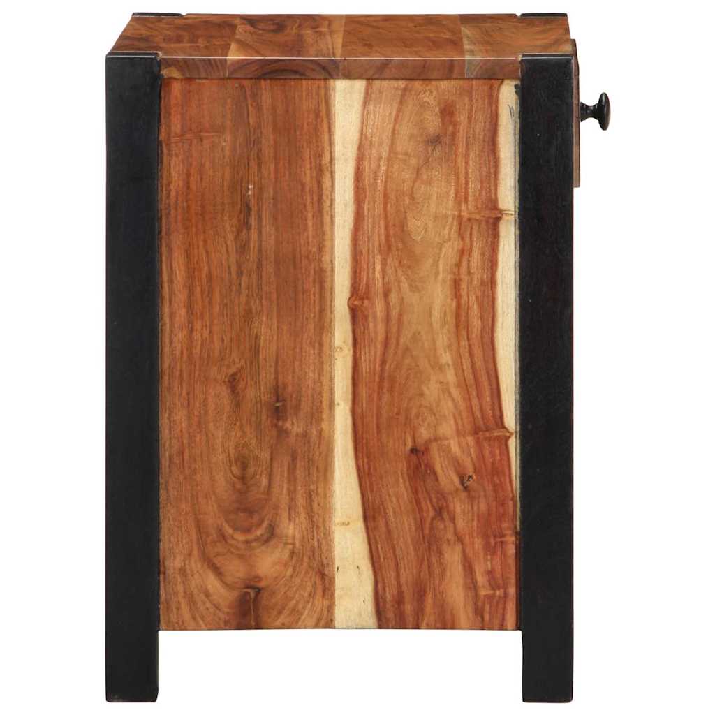 vidaXL Bedside Cabinet 2 pcs Brown 40 x 35 x 50 cm Solid Acacia Wood