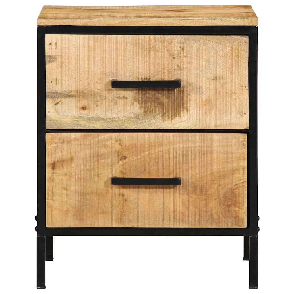 vidaXL Bedside Cabinet with Drawer Brown and Black 40 x 35 x 50 cm