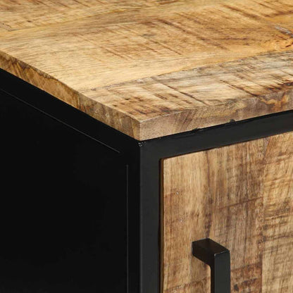 vidaXL Bedside Cabinet Brown and Black 30 x 30 x 40 cm
