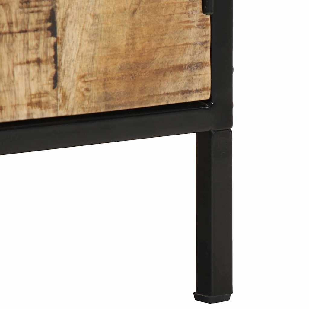 vidaXL Bedside Cabinet Brown and Black 30 x 30 x 40 cm