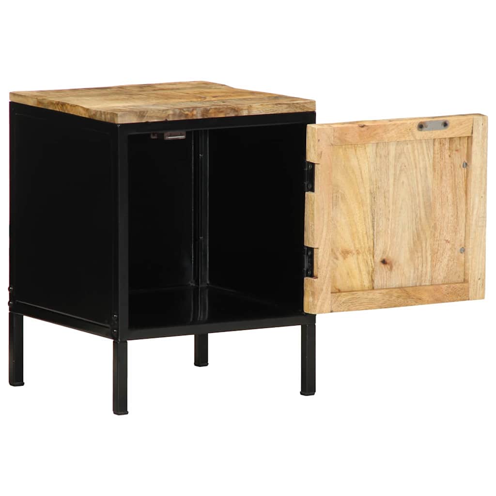 vidaXL Bedside Cabinet 2 pcs Brown and Black 30 x 30 x 40 cm