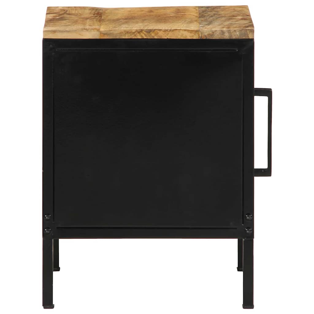 vidaXL Bedside Cabinet 2 pcs Brown and Black 30 x 30 x 40 cm