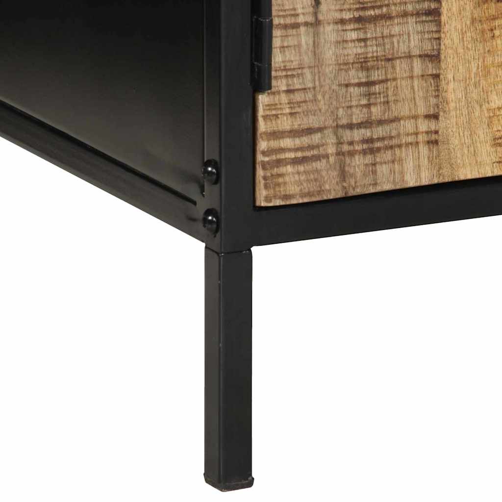 vidaXL Bedside Cabinet 2 pcs Brown and Black 50 x 30 x 45 cm