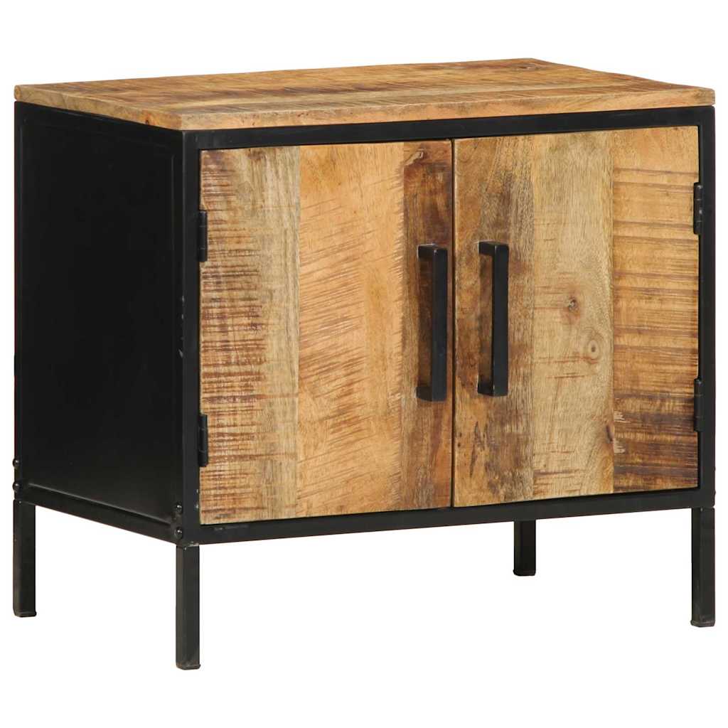 vidaXL Bedside Cabinet 2 pcs Brown and Black 50 x 30 x 45 cm